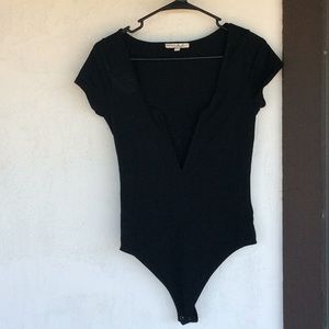 Black bodysuit.